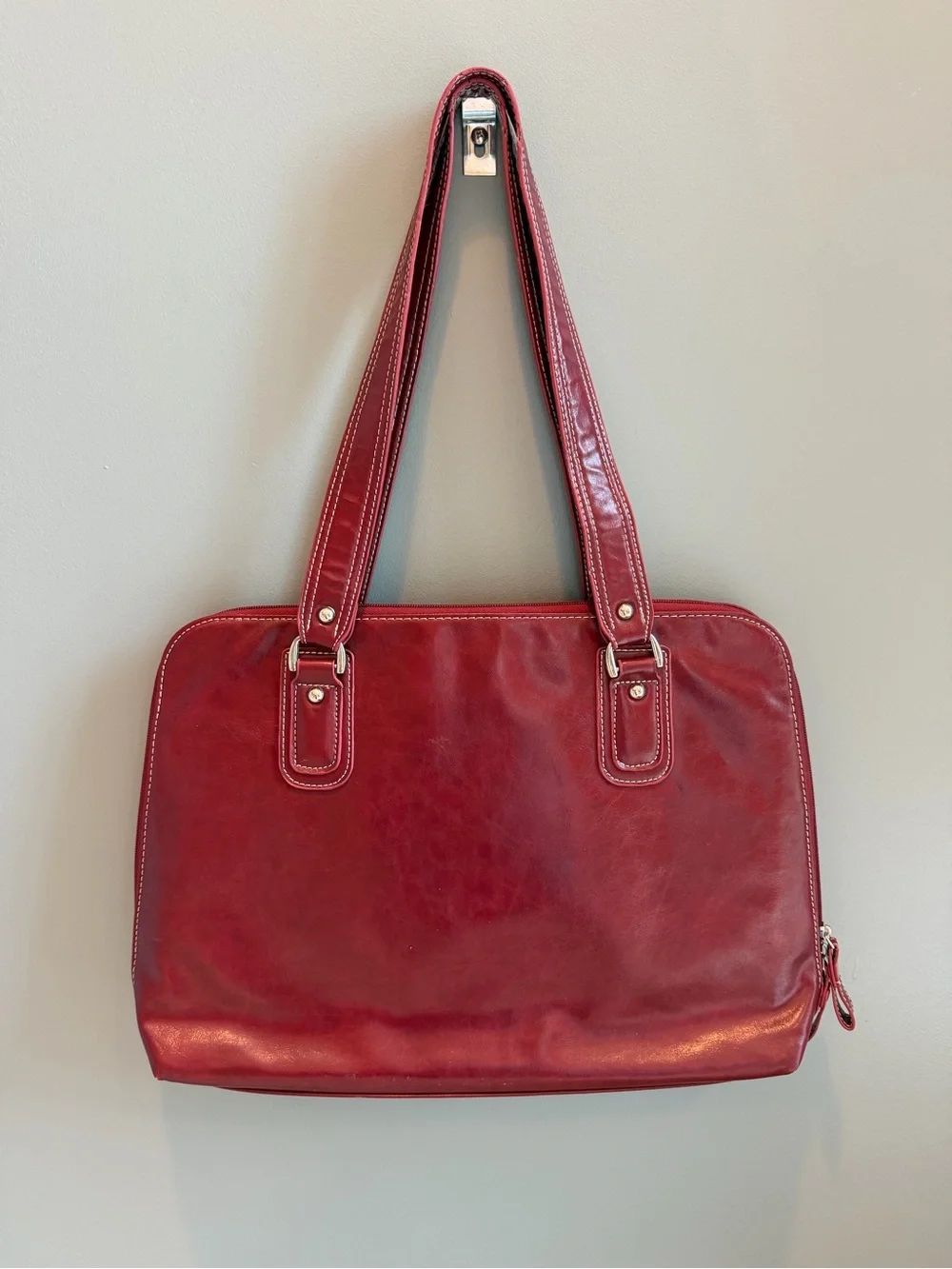 SAMSONITE Burgundy Red Laptop Tote Work Teacher Travel Organizer Bag Fits 16.5”